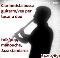 Clarinet busca guitarra/veu per duo