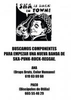 Buscamos guitarrista para banda de Ska.